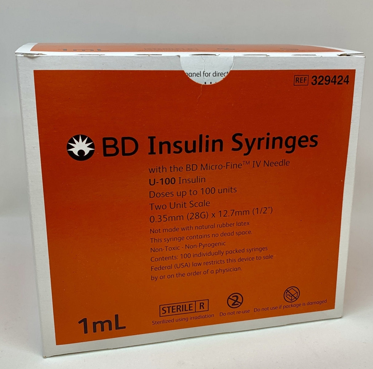 1mL Insulin Syringes U-100 | BD-Medical Devices-Birth Supplies Canada