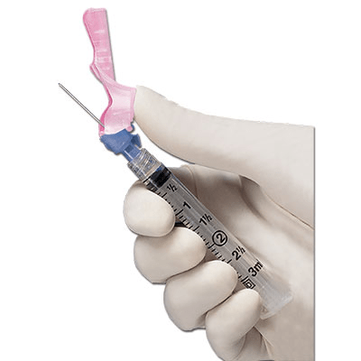 23G BD Eclipse Safety Syringe 3 mL with Attached Needle | BD-Needles-Birth Supplies Canada
