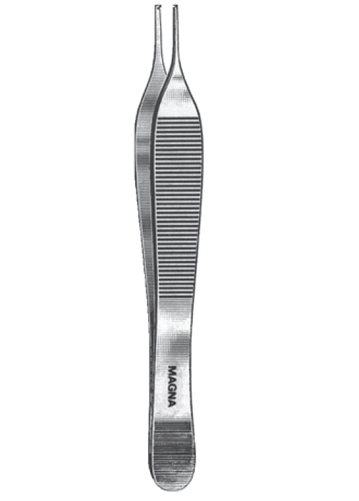 Adson Tissue Forceps 4.75" Rat Tooth Tips | Non-Sterile Stainless Steel-Medical Instruments-Birth Supplies Canada