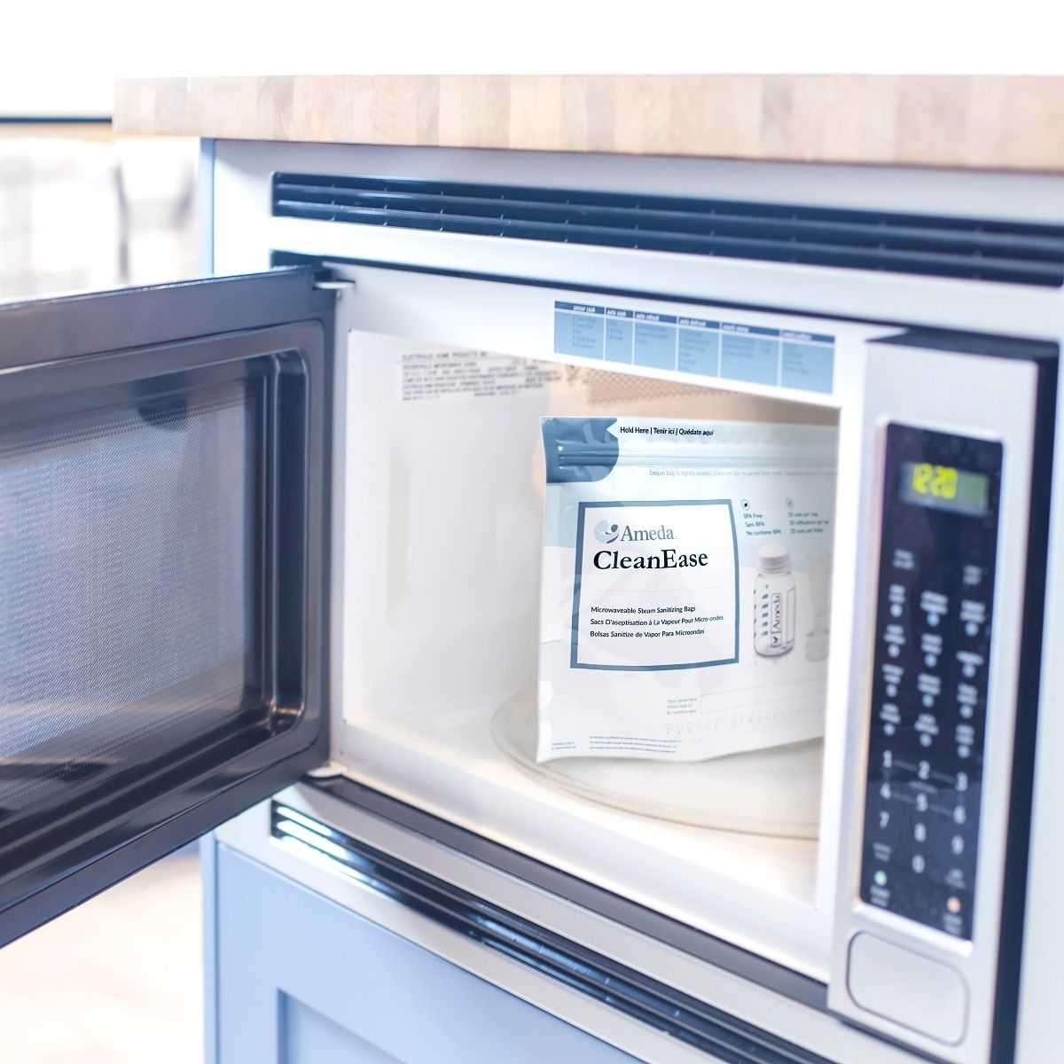 Ameda CleanEase Microwave Steam Sanitization Bags-Lactation Aids-Birth Supplies Canada