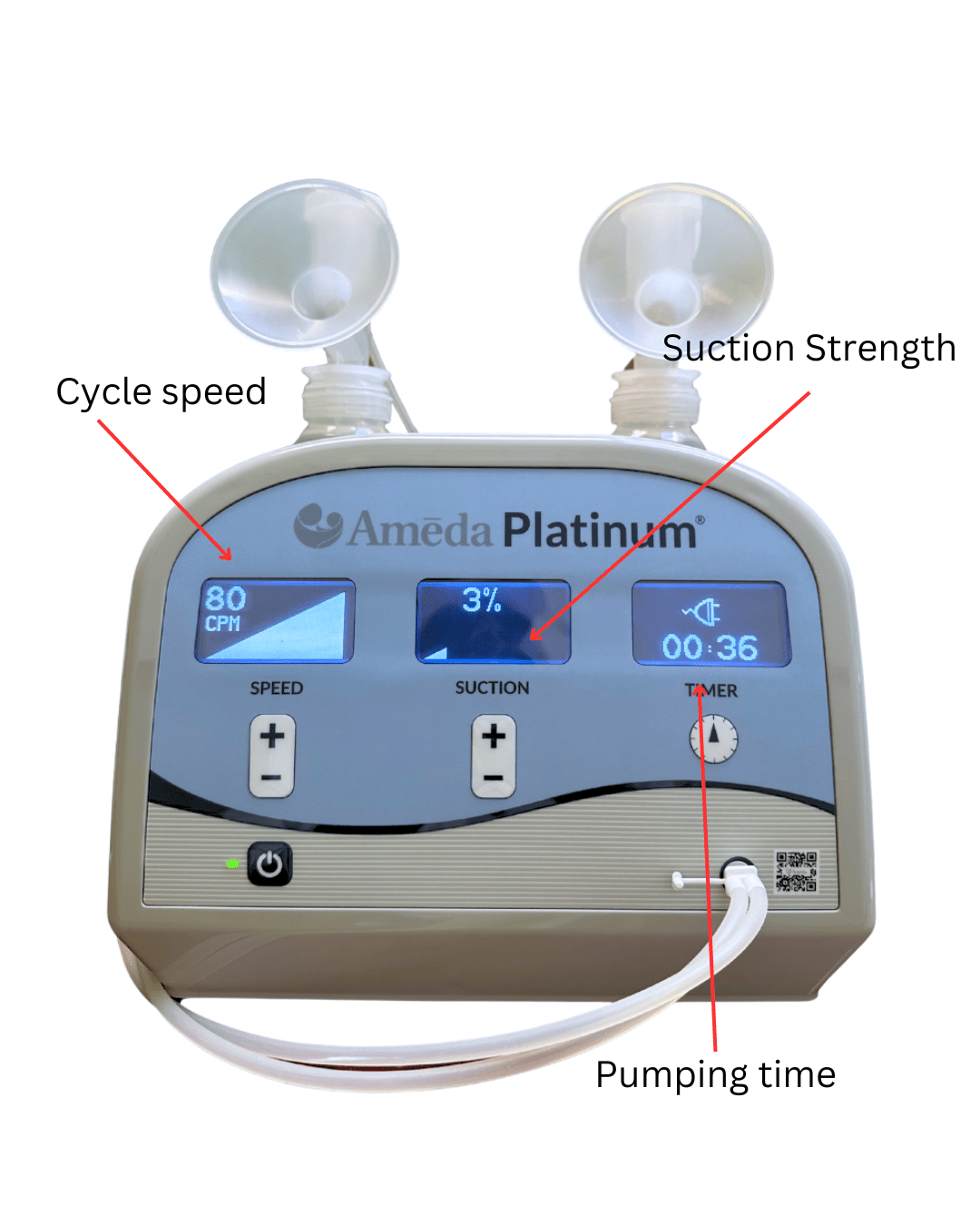 Ameda Platinum® Breast Pump-Breastfeeding-Birth Supplies Canada