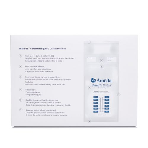 Ameda Pump ‘N Protect® Milk Storage Bags-Breastfeeding-Birth Supplies Canada