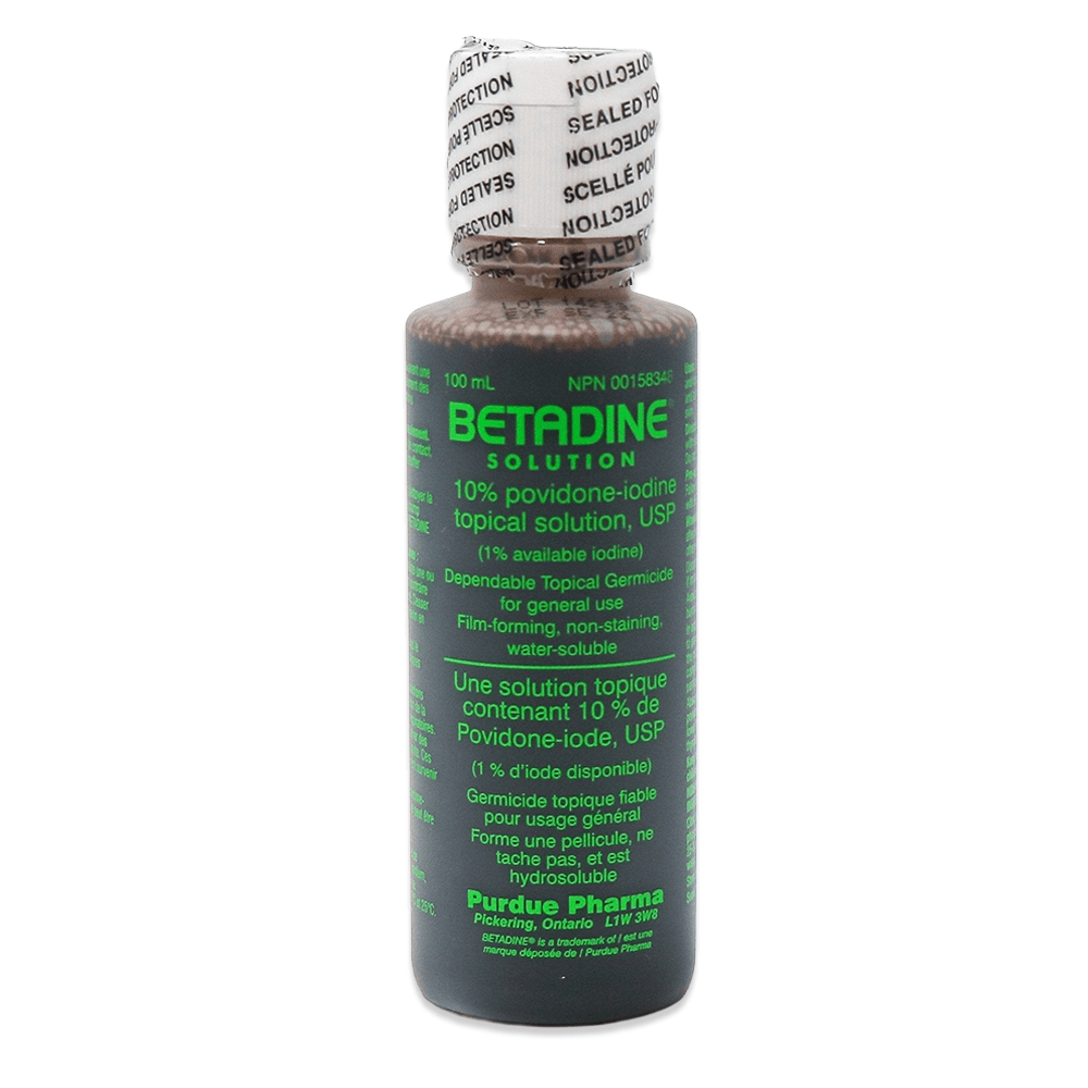 Betadine Povidone-iodine Solution 10%-Antiseptics & Disinfectants-Birth Supplies Canada