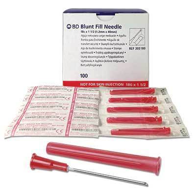 Blunt Fill Needles | Luer-Lok Connection | BD-IV Supplies-Birth Supplies Canada