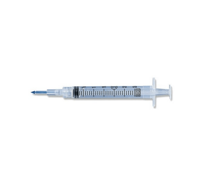 Blunt Plastic Luer-Lok Cannula, 3cc/mL Syringe-IV Supplies-Birth Supplies Canada