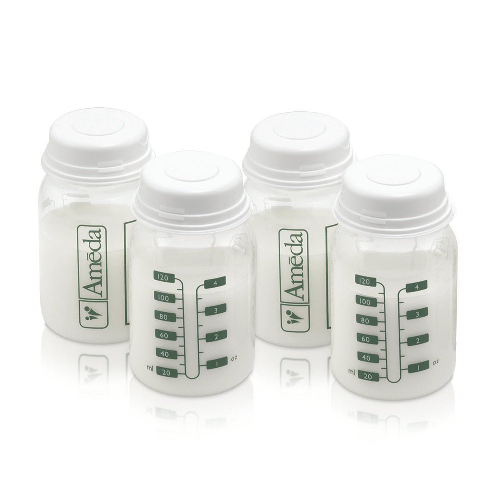 Ameda Breast Milk Storage Bottles with Lock - Tight Caps - Buy Medical Supplies Online Canada