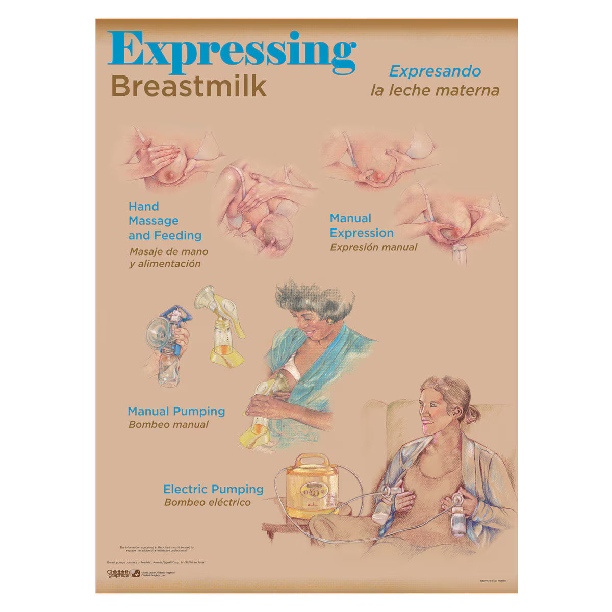 Breastfeeding Chart Set (8)-Teaching Aids-Birth Supplies Canada