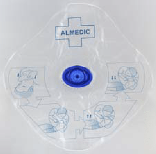 CPR Face Shield with One-Way Valve Barrier-Airways-Birth Supplies Canada