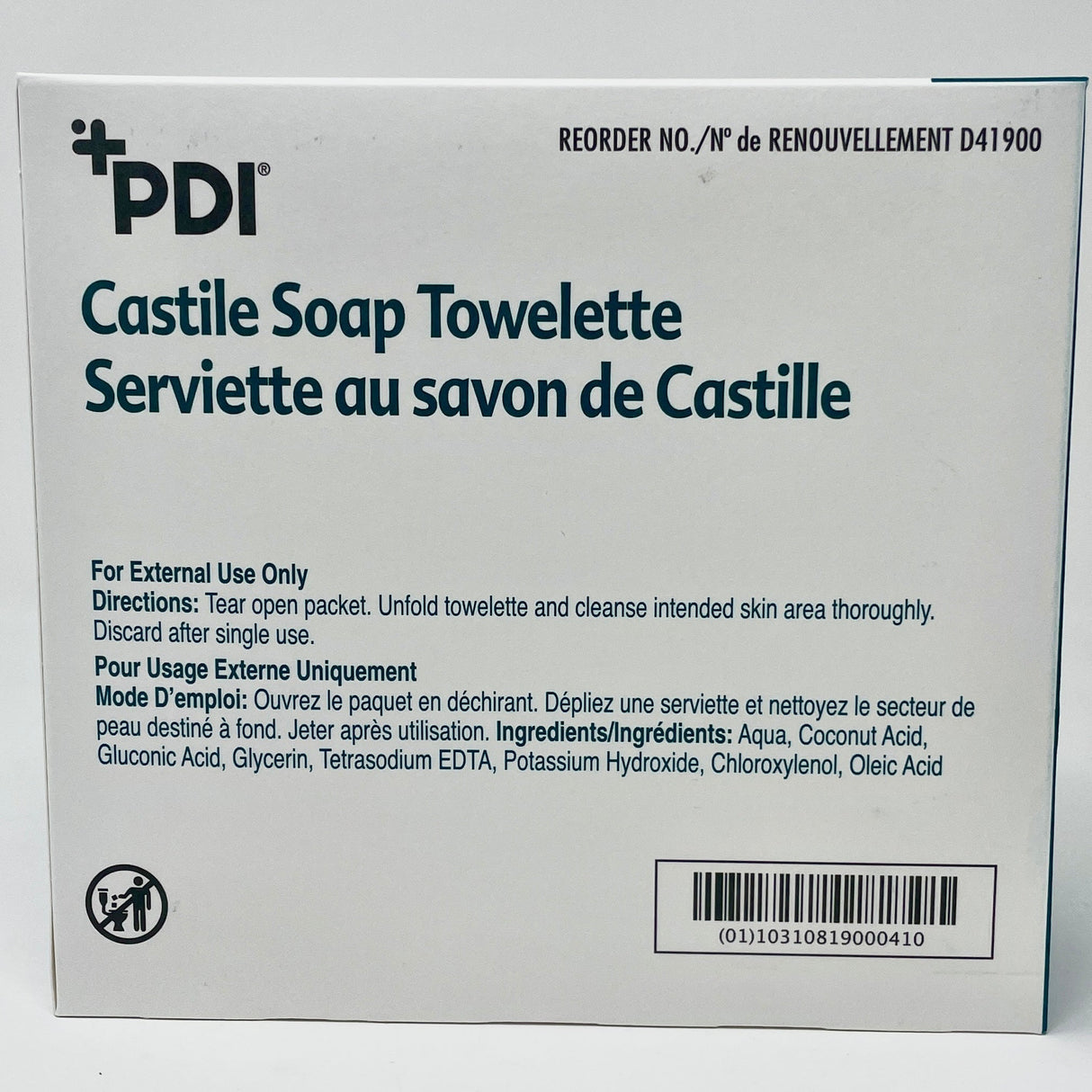 Castile Soap Towelettes – Individually Wrapped, Box of 100 - Buy Medical Supplies Online Canada
