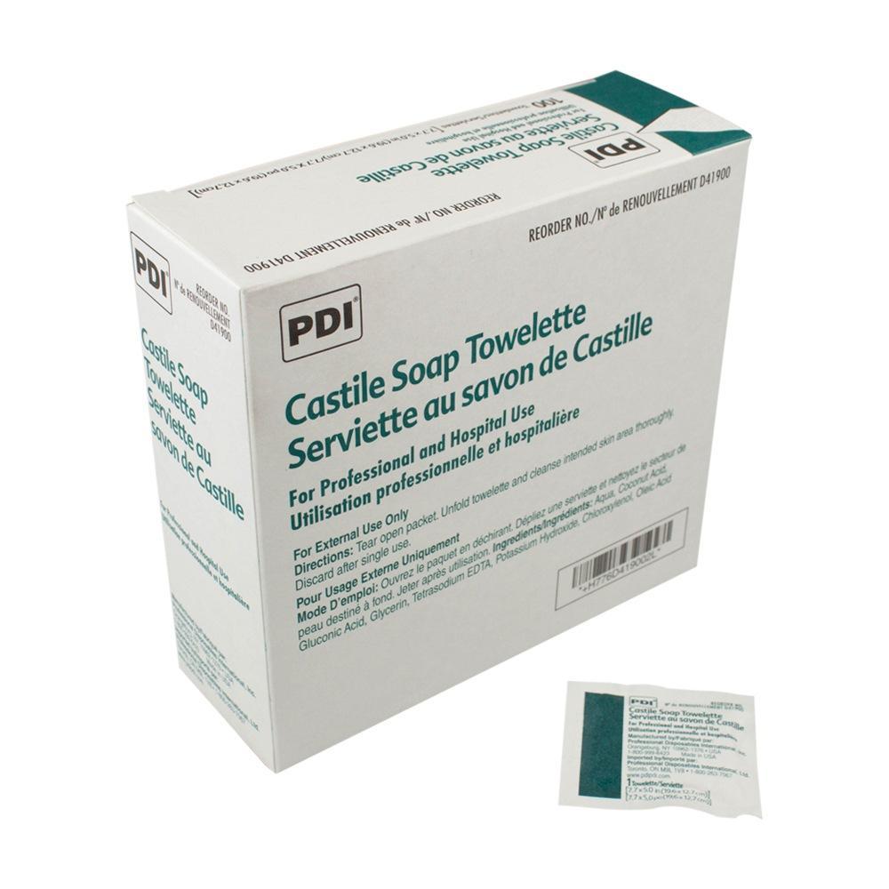 Castile Soap Towelettes (Box of 100)-Diagnostics-Birth Supplies Canada