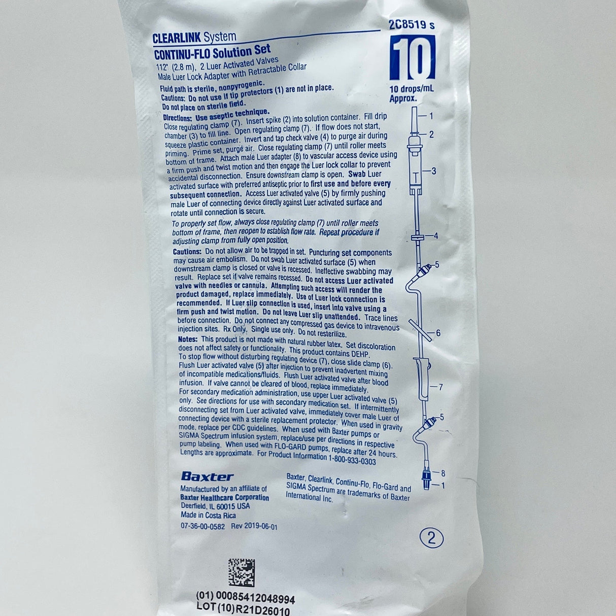 Clearlink® Continu - Flo Solution Set – 10 Drops/mL, 113" Tubing, Male Luer Lock - Buy Medical Supplies Online Canada