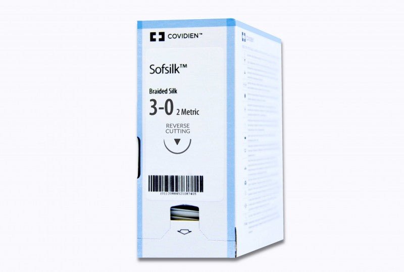 Covidien Sofsilk Black Braided Sutures | Non-Absorbable-Suture Supplies-Birth Supplies Canada