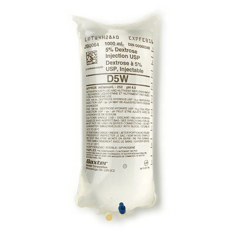 Dextrose 5% Injection Solution | BAXTER-IV Solutions-Birth Supplies Canada