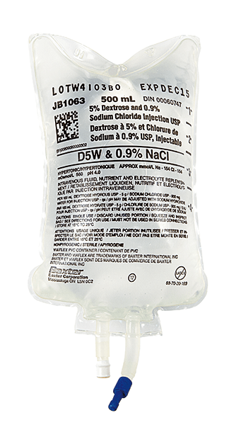 Baxter Dextrose 5% and Sodium Chloride 0.9% - Buy Medical Supplies Online Canada