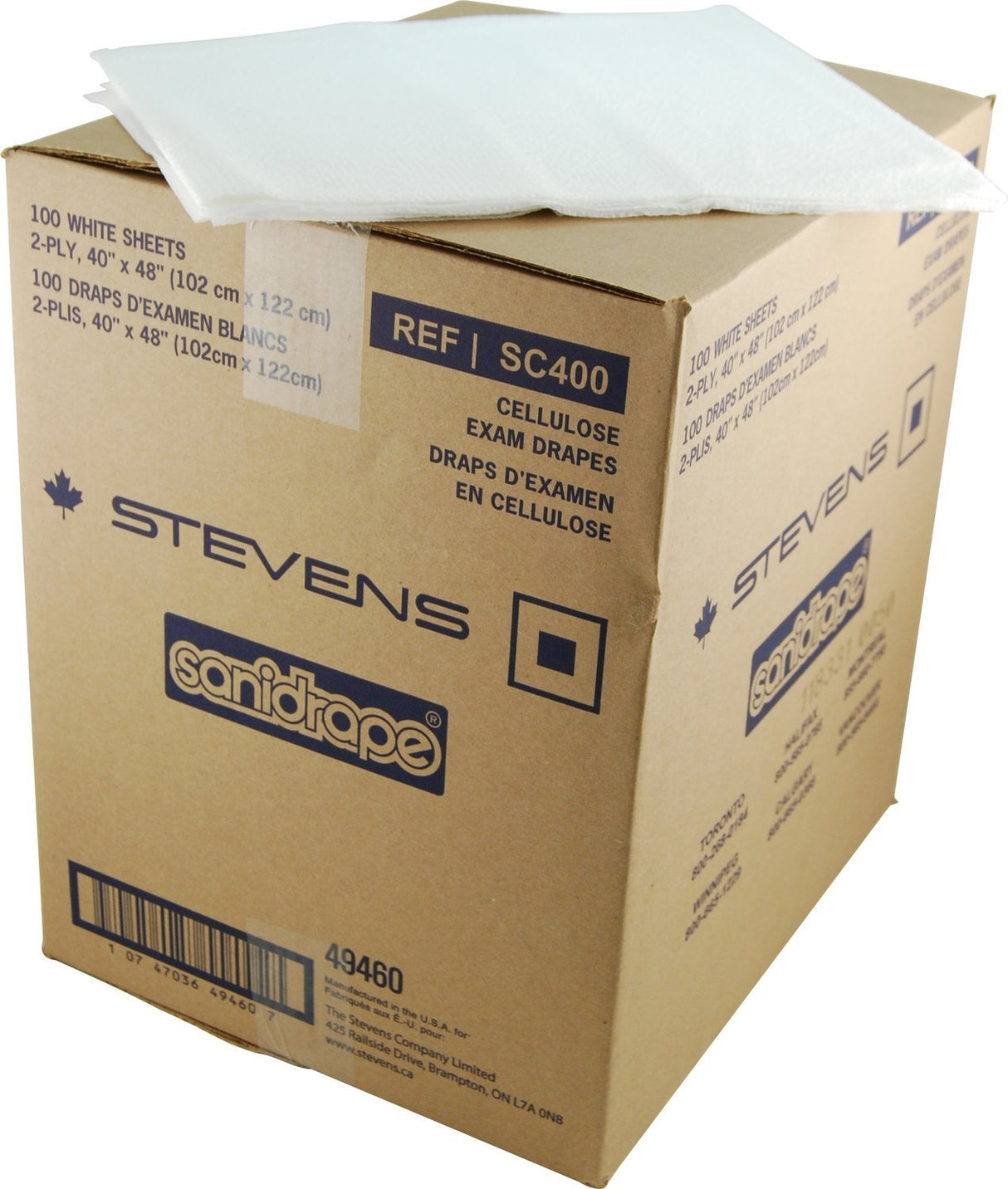 Disposable Drapes | 2-Ply Tissue, 40 in x 48 in-Clinic Supplies-Birth Supplies Canada