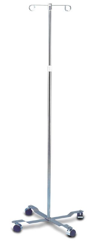 Economy IV Pole | 2 Hook, 4 Leg Base-IV Supplies-Birth Supplies Canada