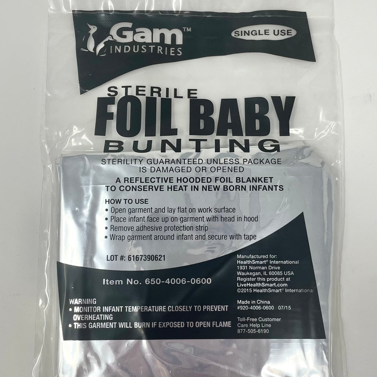 Emergency Foil Baby Bunting-Non-Medical Supplies-Birth Supplies Canada