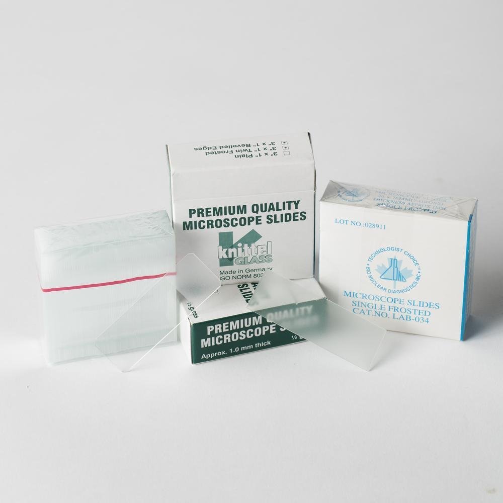 Frosted Microscope Slides (3 in x 1 in)-Clinic Supplies-Birth Supplies Canada