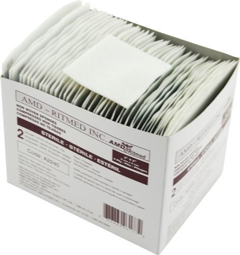 Gauze Pads 2x2 ~ Sterile | AMD-Gauze & Bandages-Birth Supplies Canada