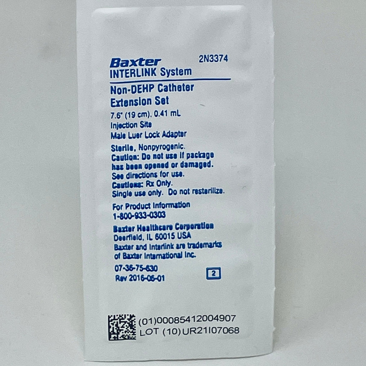 IV Catheter Extension Set (7.6") | Interlink-IV Supplies-Birth Supplies Canada
