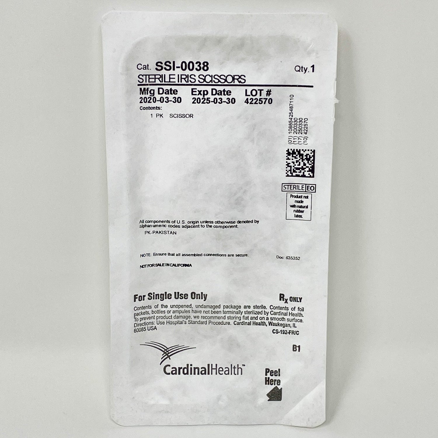 Iris Scissors, Curved ~ STERILE-Instruments-Birth Supplies Canada