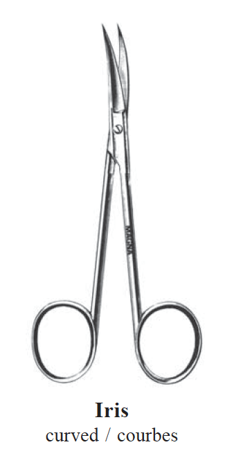 Iris Scissors, Curved 4.5" - Buy Medical Supplies Online Canada