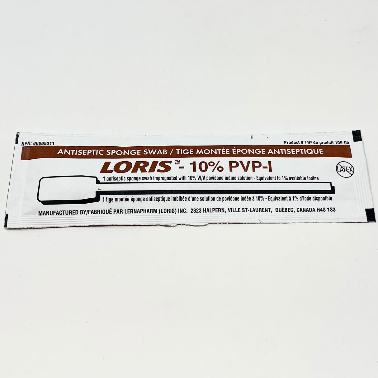 LORIS 10% Povidone Iodine (PVP-I) Swabstick-Suture Supplies-Birth Supplies Canada