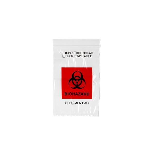 Lab Specimen Transport Biohazard Bag | Zip Closure-Clinic Supplies-Birth Supplies Canada