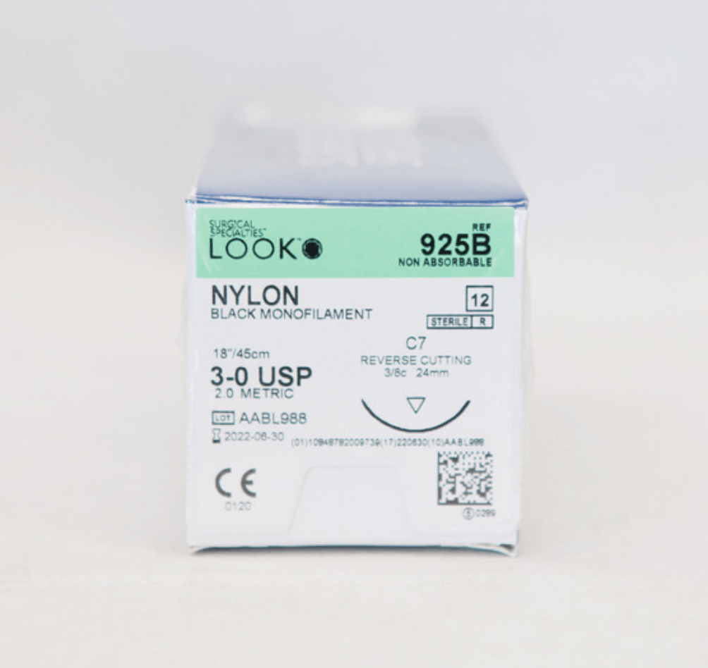 Look™ Non Absorbable Suture, Nylon-Suture Supplies-Birth Supplies Canada