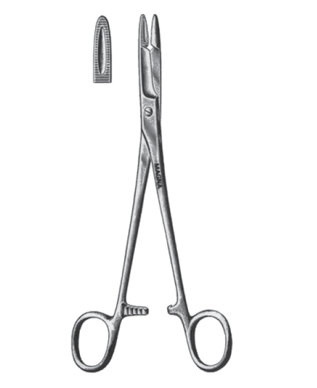 Olsen-Hegar Needle Holder 5.5"-Instruments-Birth Supplies Canada