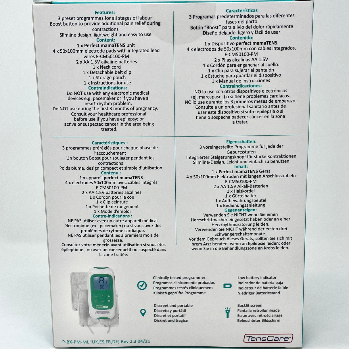 Perfect MamaTENS Unit | Drug-Free Pain Relief-Labour & Doula Supplies-Birth Supplies Canada