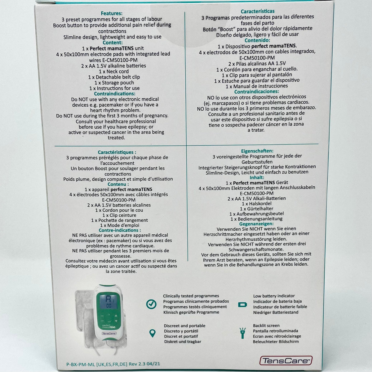 Perfect MamaTENS Unit | Drug-Free Pain Relief-Labour & Doula Supplies-Birth Supplies Canada