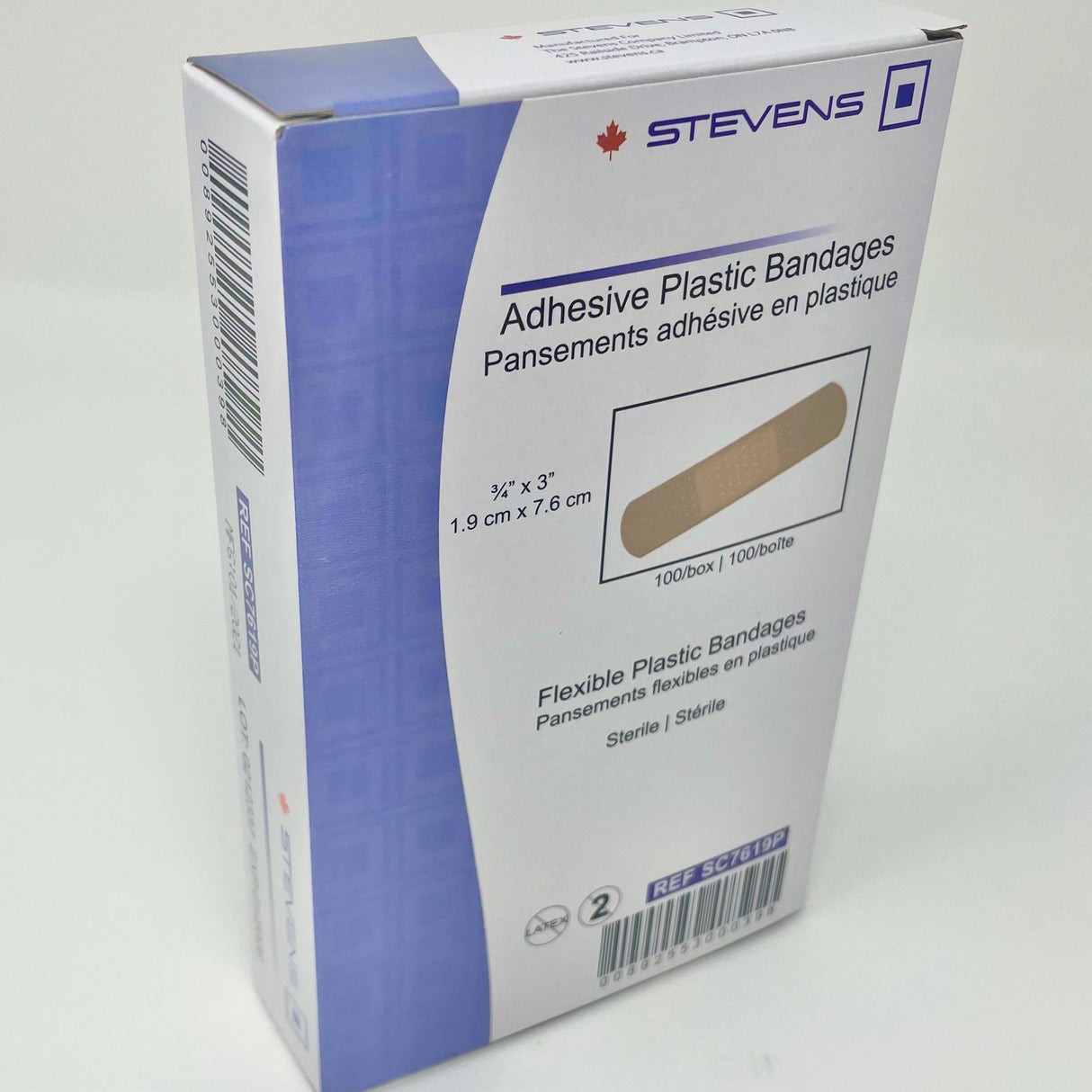 Plastic Adhesive Bandages ¾" x 3" Strips-Gauze & Bandages-Birth Supplies Canada
