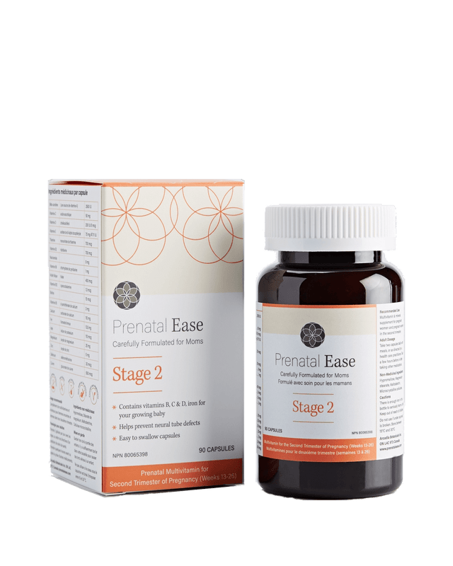 Prenatal Ease ~ Second Trimester Vitamins-Supplements-Birth Supplies Canada
