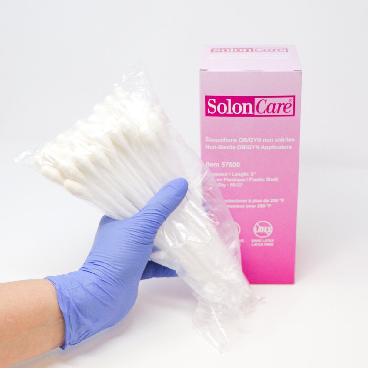 Rayon Tipped Swabs 8" | OBGYN & Throat Applicators-Vaginal Exam Supplies-Birth Supplies Canada