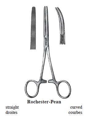 Rochester-Pean Forceps, Curved, 6.25"-Instruments-Birth Supplies Canada