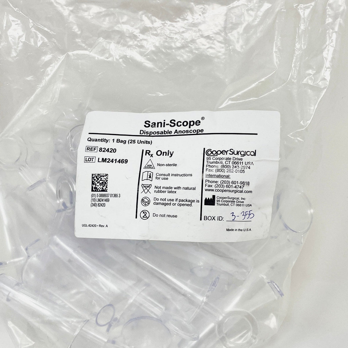 Sani-Scope Disposable Anoscopes-Proctology-Birth Supplies Canada