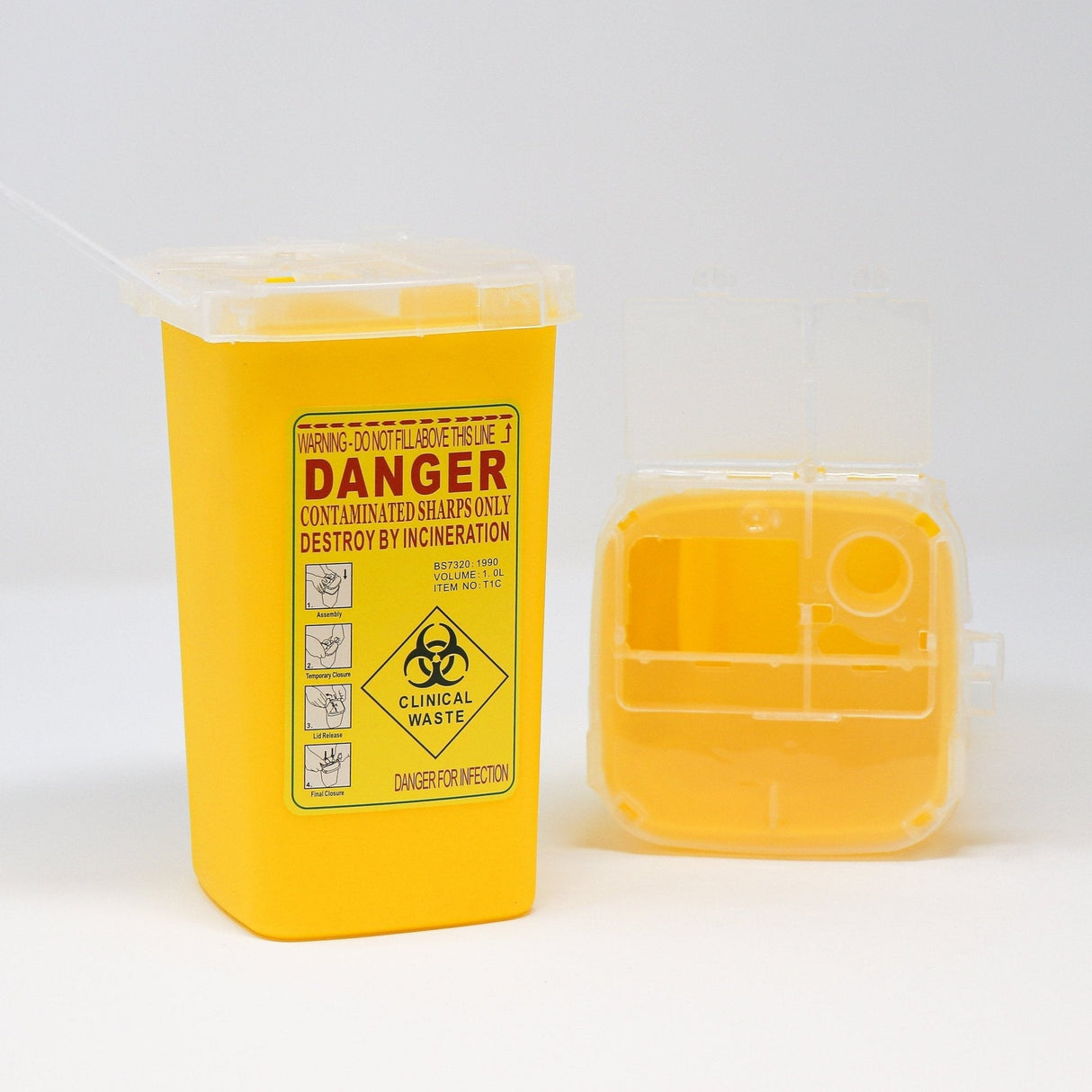 Sharps Collection Containers ~ Various Sizes-Clinic Supplies-Birth Supplies Canada
