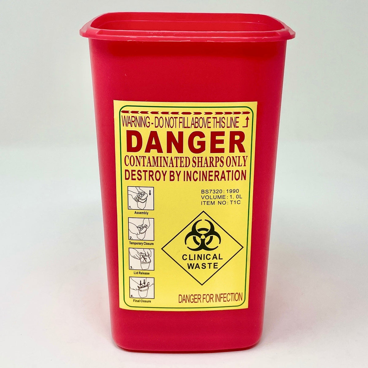 Sharps Collection Containers ~ Various Sizes-Clinic Supplies-Birth Supplies Canada
