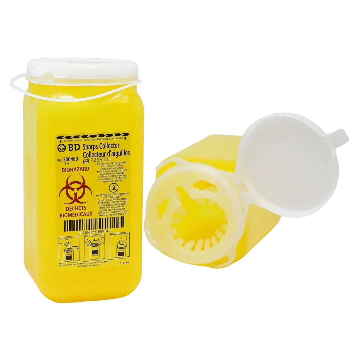 Sharps Collection Containers ~ Various Sizes-Clinic Supplies-Birth Supplies Canada