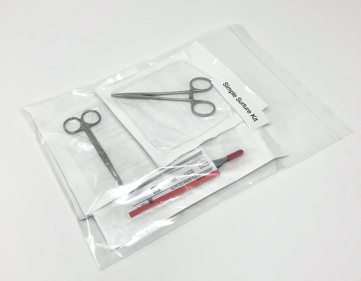 Simple Suture Kit ~ STERILE-Suture Supplies-Birth Supplies Canada
