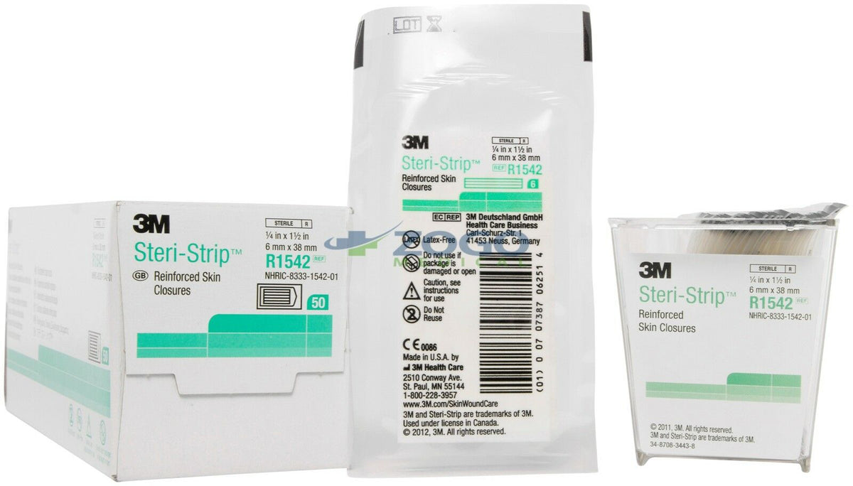Steri-Strip™ Adhesive Skin Closures, Sterile-Suture Supplies-Birth Supplies Canada