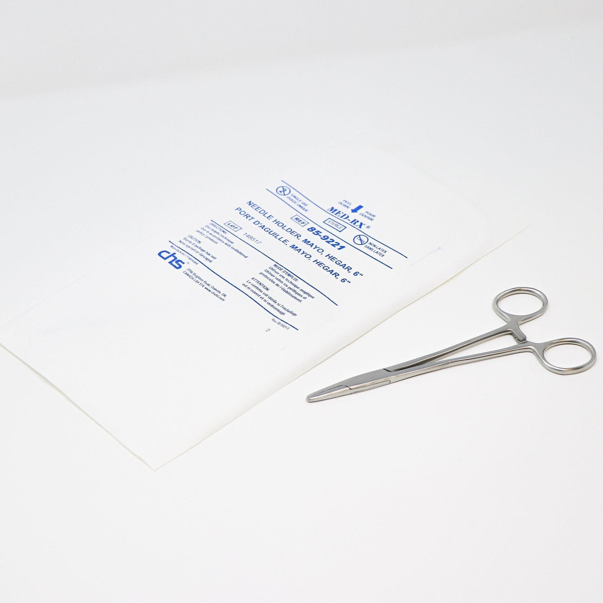 Sterile Mayo Hegar Needle Holder (6 Inch) | Disposable-Medical Instruments-Birth Supplies Canada