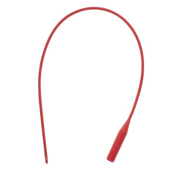 Sterile Red-Rubber Urethral Catheter | 14 FR-Urology-Birth Supplies Canada