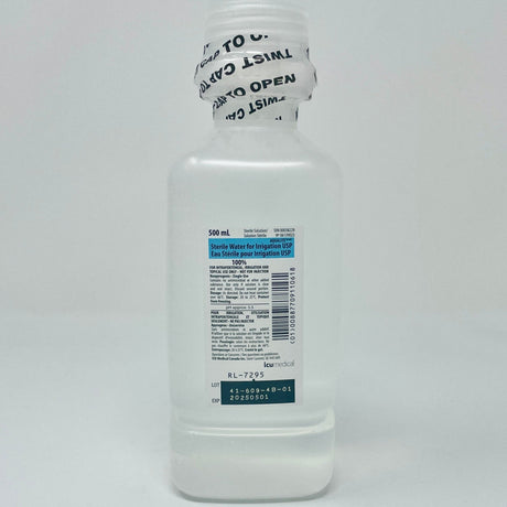 Sterile Water For Irrigation Bottle-IV Solutions-Birth Supplies Canada