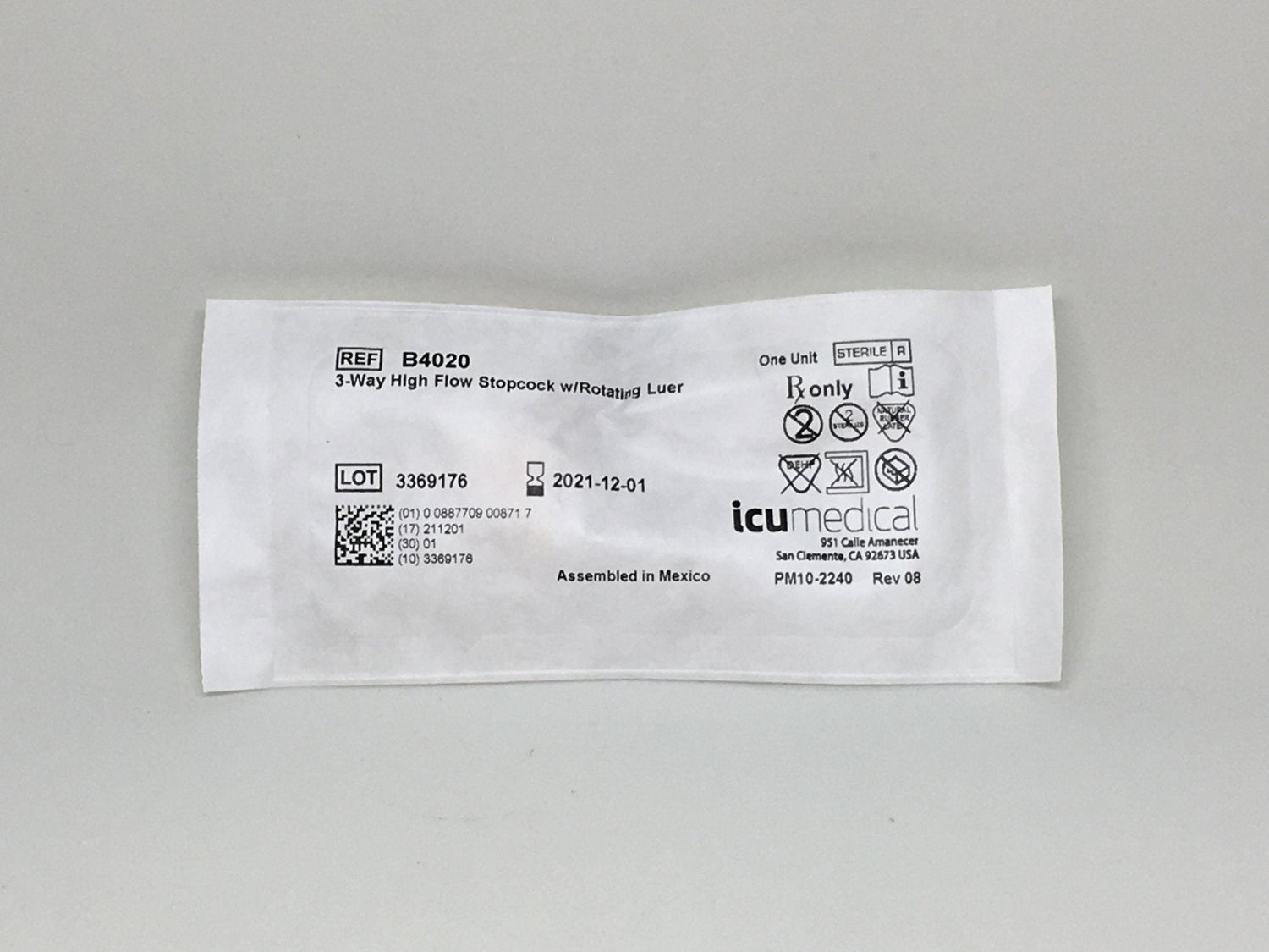 Stopcock 3-Way High Flow w/Rotating Luer-Medical Devices-Birth Supplies Canada