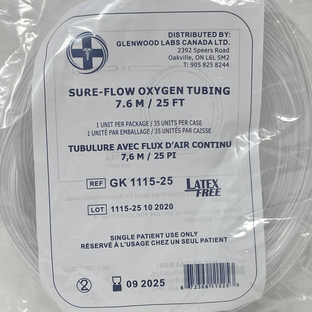 Oxygen Sure Flow Tubing - Buy Medical Supplies Online Canada
