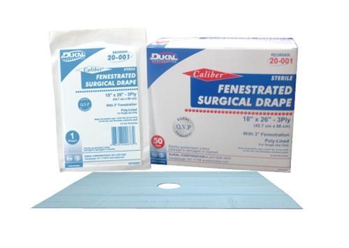 Surgical Drape 18" x 26"- Fenestrated-Clinic Supplies-Birth Supplies Canada