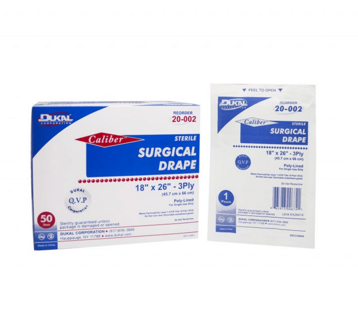 Surgical Drape (18" x 26") | Sterile Field Barrier-Clinic Supplies-Birth Supplies Canada