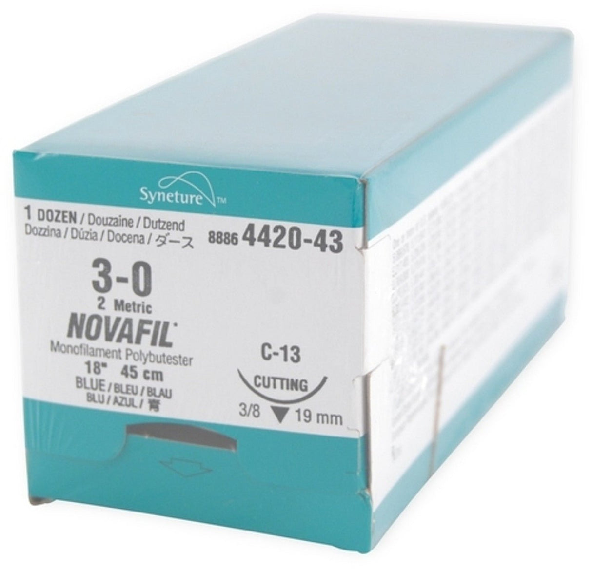 Covidien Novafil Sutures – Non - Absorbable Polybutester Monofilament - Buy Medical Supplies Online Canada
